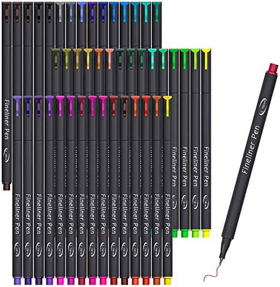 46 Pack Journal Planner Colored Pens, Fineliner Pens for Journaling,  Writing Coloring Drawing, Note Taking, Calendar, Planner, Art Office School  Gift Supplies by Vanstek 
